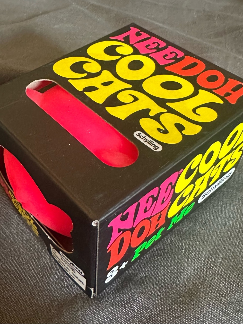 NeeDoh Cool Cats Stress Ball - Bright Pink